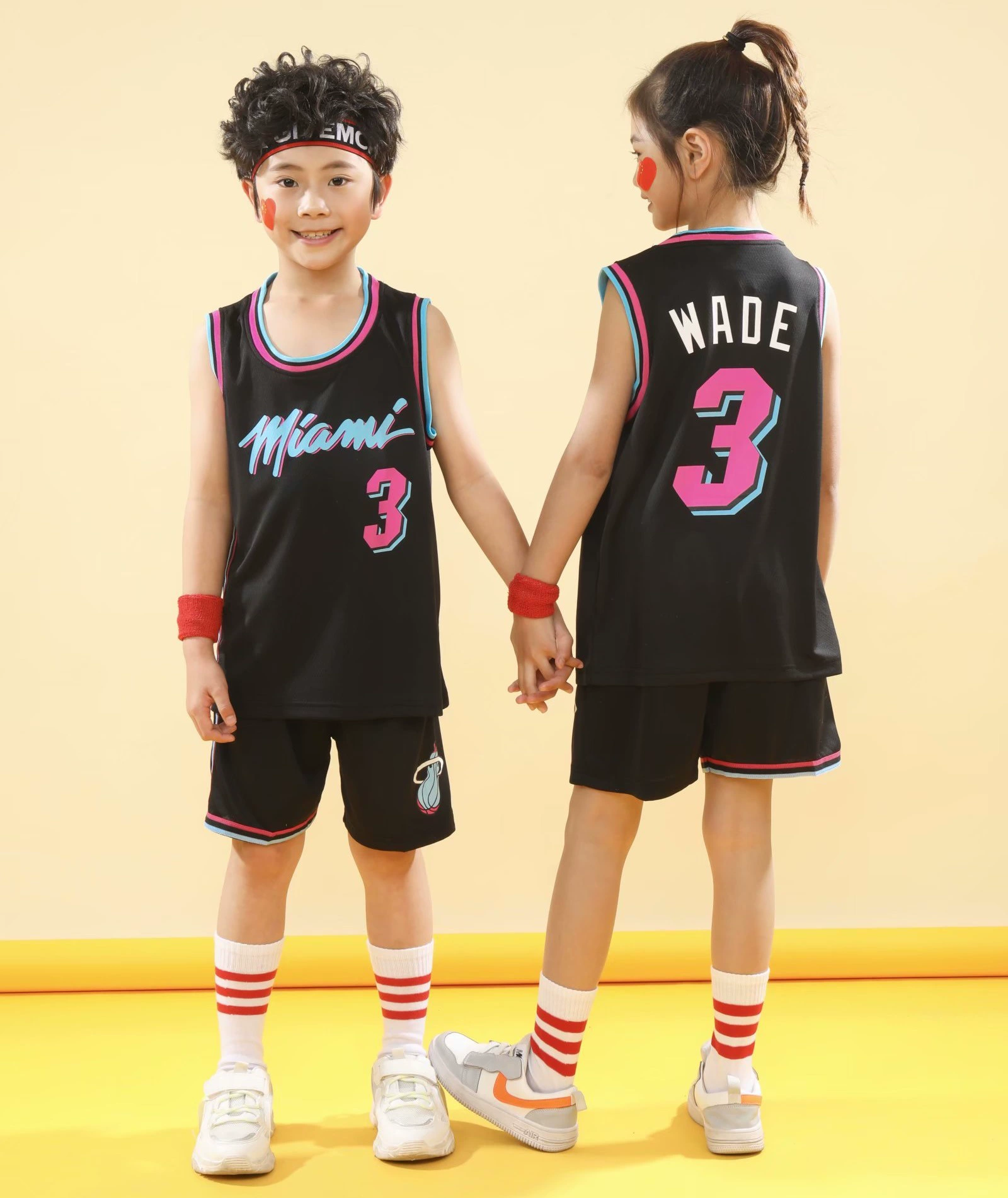 Basketball uniform for men and women, football uniform for elementary school students, 3 size, custom-made