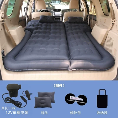Car Travel Bed, Off-Road Vehicle | Vehicle-mounted inflatable bed - for-trunk-only-suv-honeycomb-double-sided-oxford-black-with-18m-pump