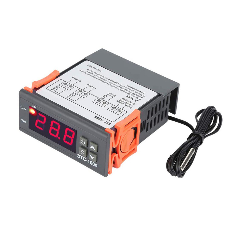 Digital Display Stc-1000 Temperature Controller Switch Aquarium Incubation Seafood Machine Microcomputer Thermostat 220V Digital Display Stc-1000 Temperature Controller Switch Aquarium Incubation Seafood Machine Microcomputer Thermostat 220V