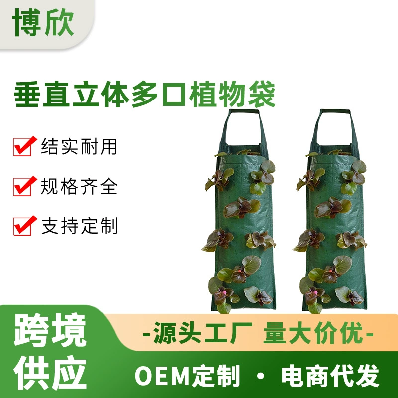 Многопортовые подвесные мешки для выращивания клубники Boxin, настенные мешки для выращивания растений, вертикальные трехмерные мешки для выращивания растений (в наличии)