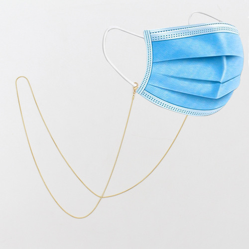 European and American cross-border exquisite glasses chain, anti-lost fashionable gold iron chain, factory customization and wholesale