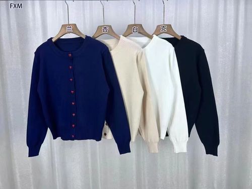 Korean-style lazy round neck sweater jacket for women, autumn and winter loose and slimming heart-shaped button soft yarn knit sweater