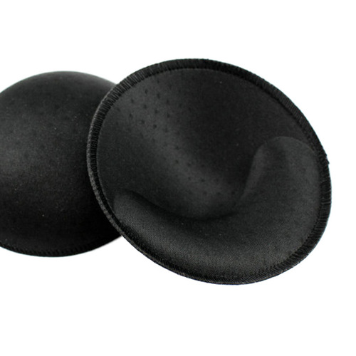 Factory direct sales round breathable thickened sponge breast pad sports bra beautiful back perforated soft lock edge cup breast pad