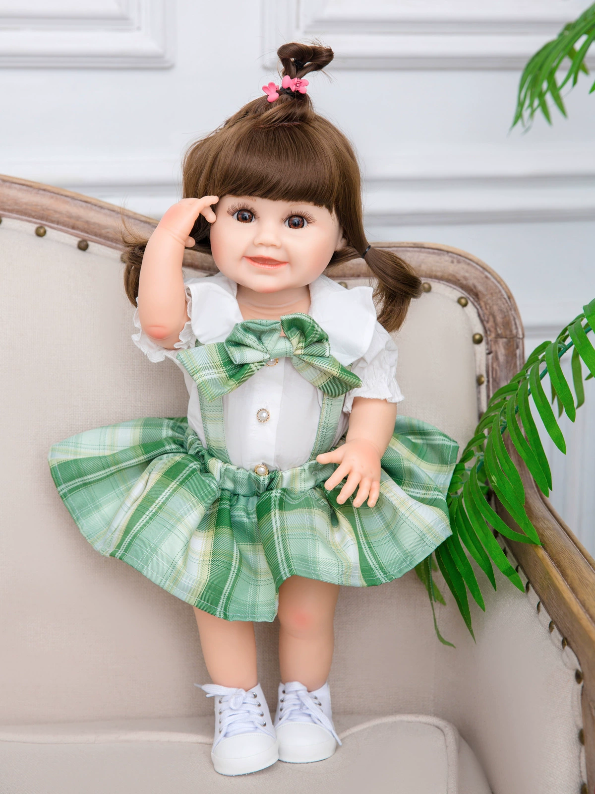 Силиконовая реборн-кукла, игрушка для купания, 55 см