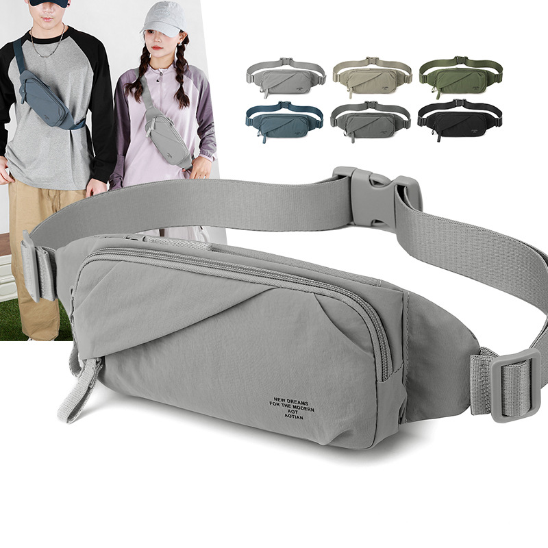 Outdoor sports running waist bag, crossbody bag, breathable chest bag, fitness cycling mini phone waist bag, men's bag 83058 #