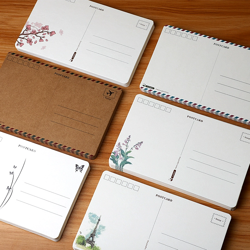 Большая пустая записная карта пустая карта DIY может быть нарисована вручную пустая открытка может быть отправлена по почте