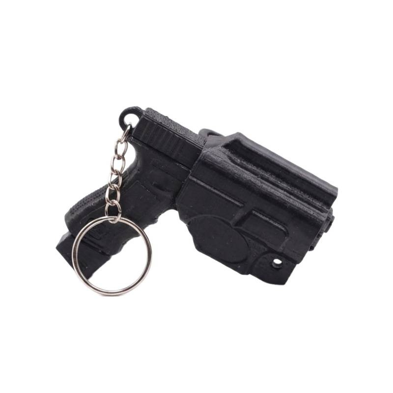 Transición fronteriza explosiva pistola llavero estilo táctico llavero de hombres regalo de descompresión creativo image 6