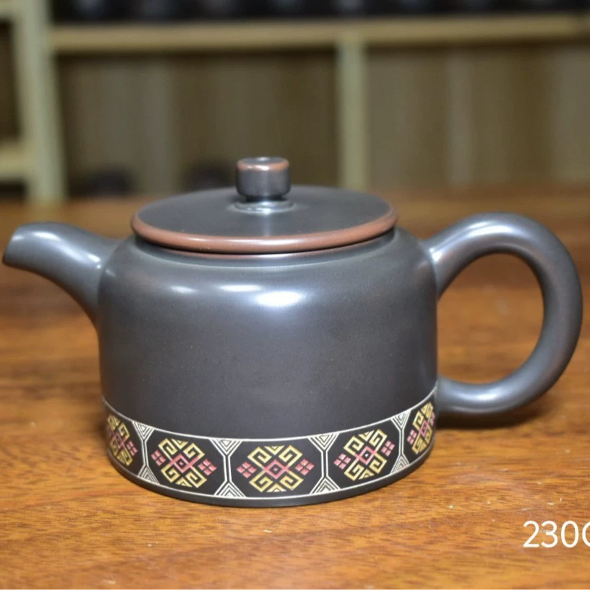 Ethnic tea set, travel tea cup, teapot