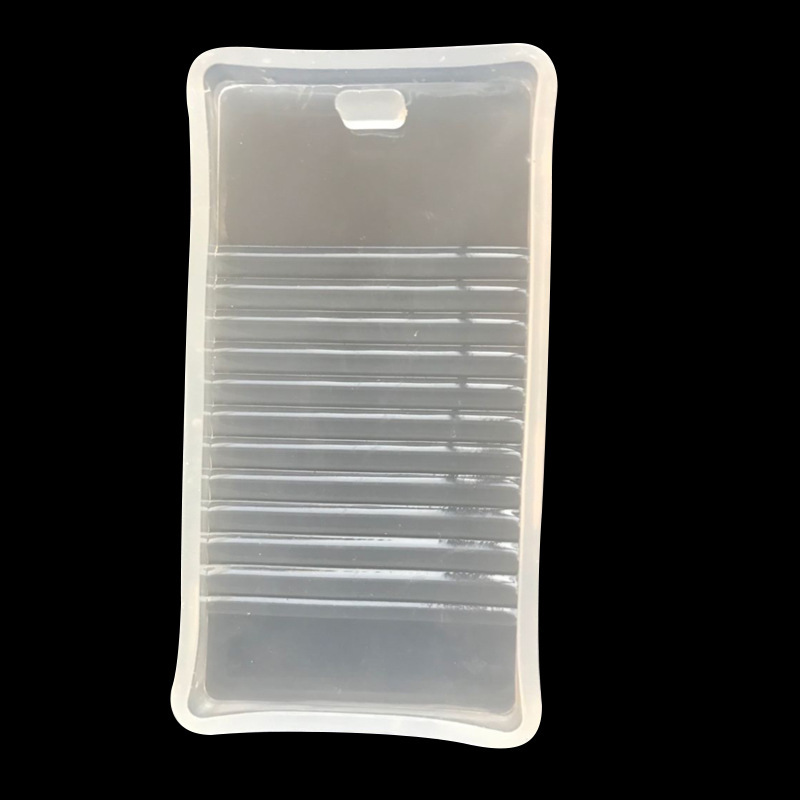 Espejo epoxi con agujero lavabo molde de silicona DIY colgante AB pegamento UV cristal