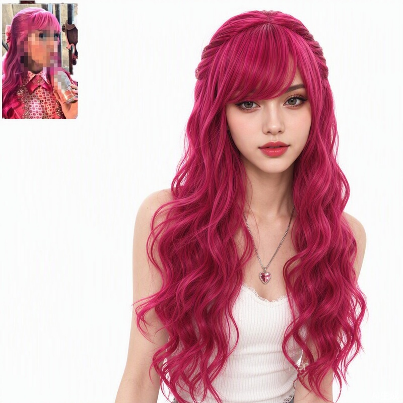 Descendants 5 Starlight Successor Pink Long Curly Hair Halloween Wig Cosplay Wig 2026 New Descendants 5 Starlight Successor Pink Long Curly Hair Halloween Wig Cosplay Wig 2026 New