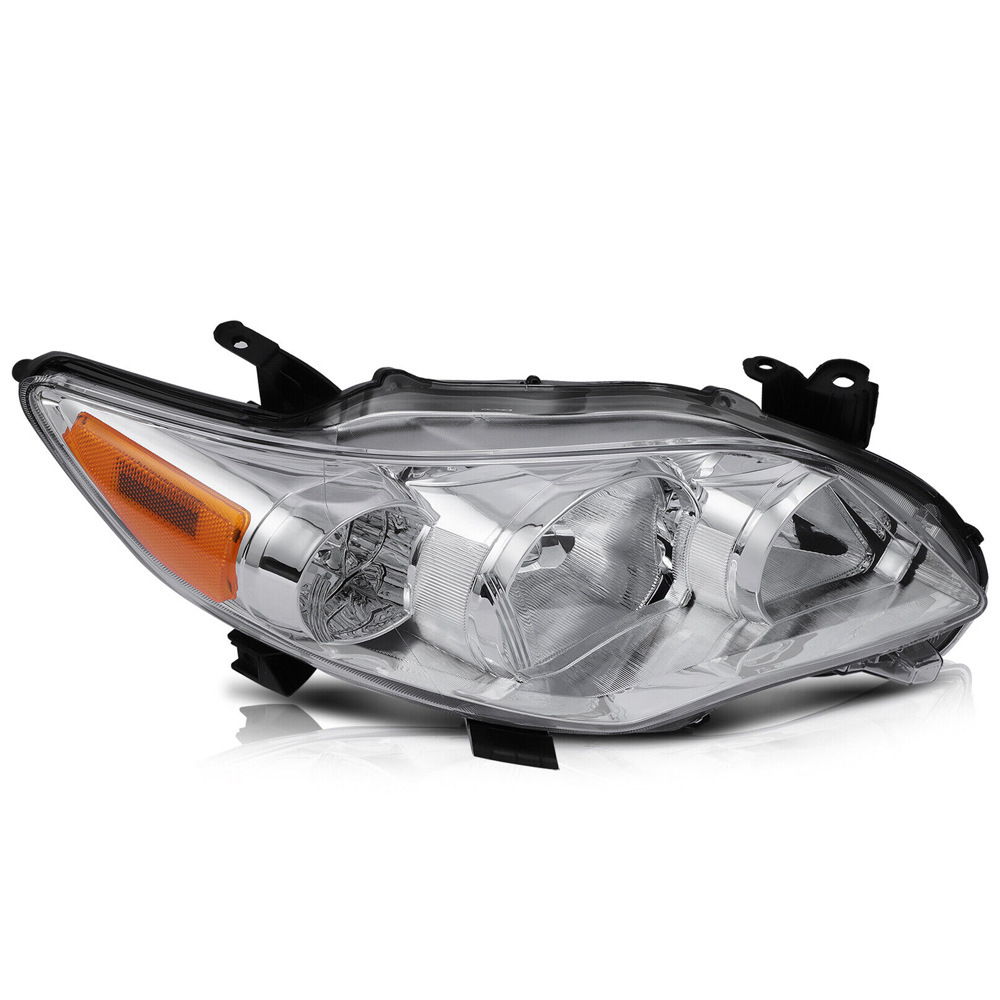 Aplicable a TOYOTA 11 / 12 / 13 US Carolla negro fondo delantero semieconjunto de luz de iluminación negro luz delantera