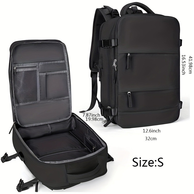 Amazon pequeña bolsa de viaje impermeable mochila mochila equipaje USB bolsa de viaje conjunto de lavado de moda