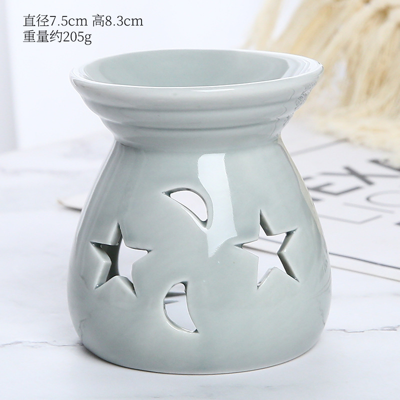 Horno de cambio transfronterizo Star Moon quemador de incienso pequeño quemador de incienso directo de fábrica al por mayor vela estufa de aceite esencial quemador de incienso de estilo japonés Decoración
