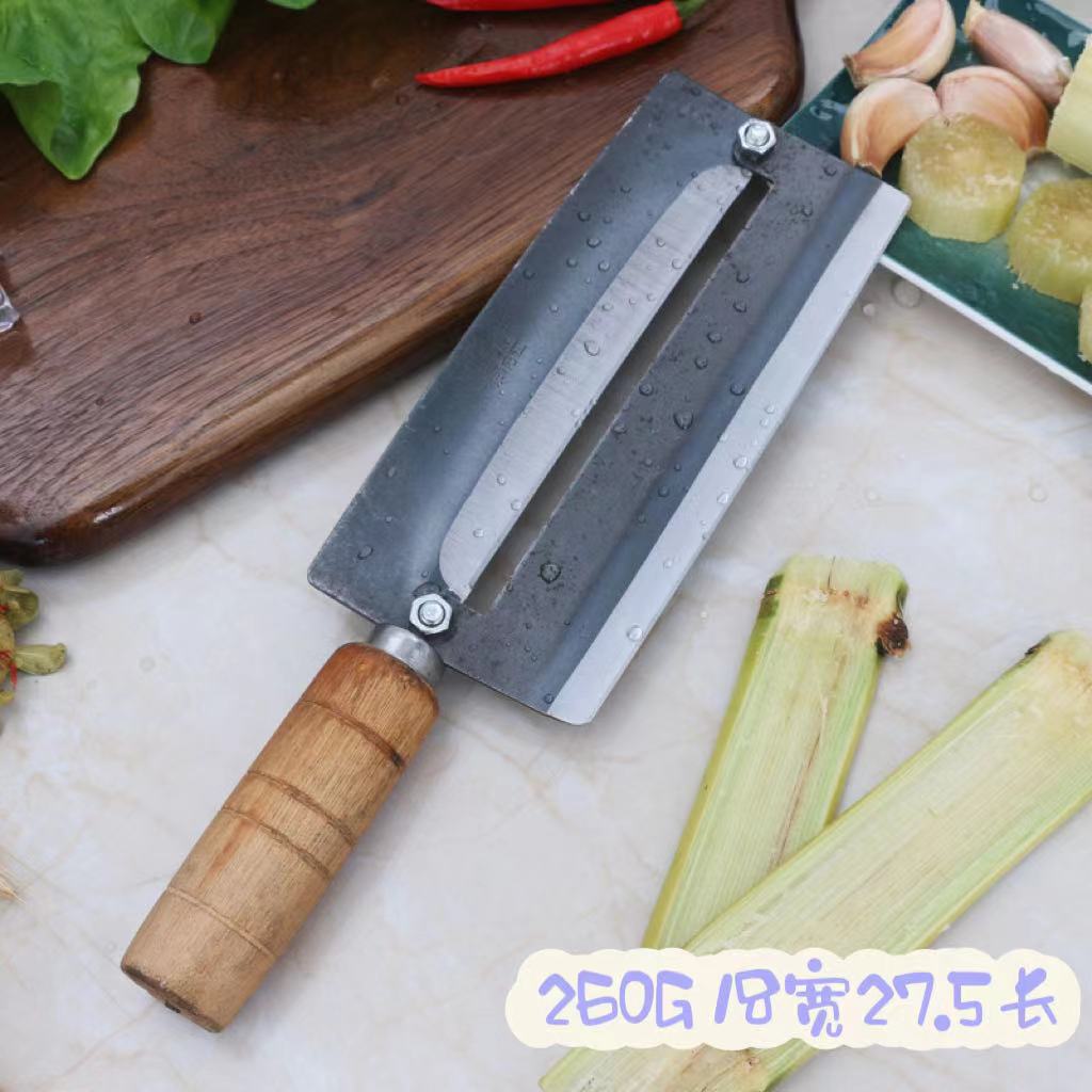Cuchillo de caña de acero inoxidable pelador especial para lechuga cocina multifunción pelador fruta calabaza patata pelador
