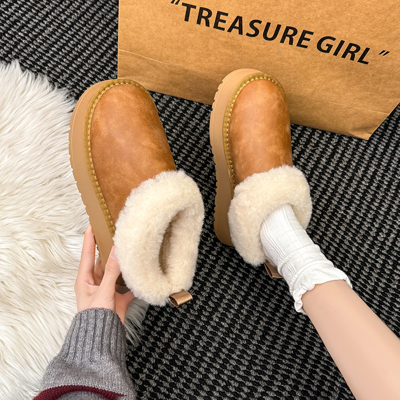 Women's Winter Snow Boots With Fleece Lining And Non-slip Sole_voghion.com
