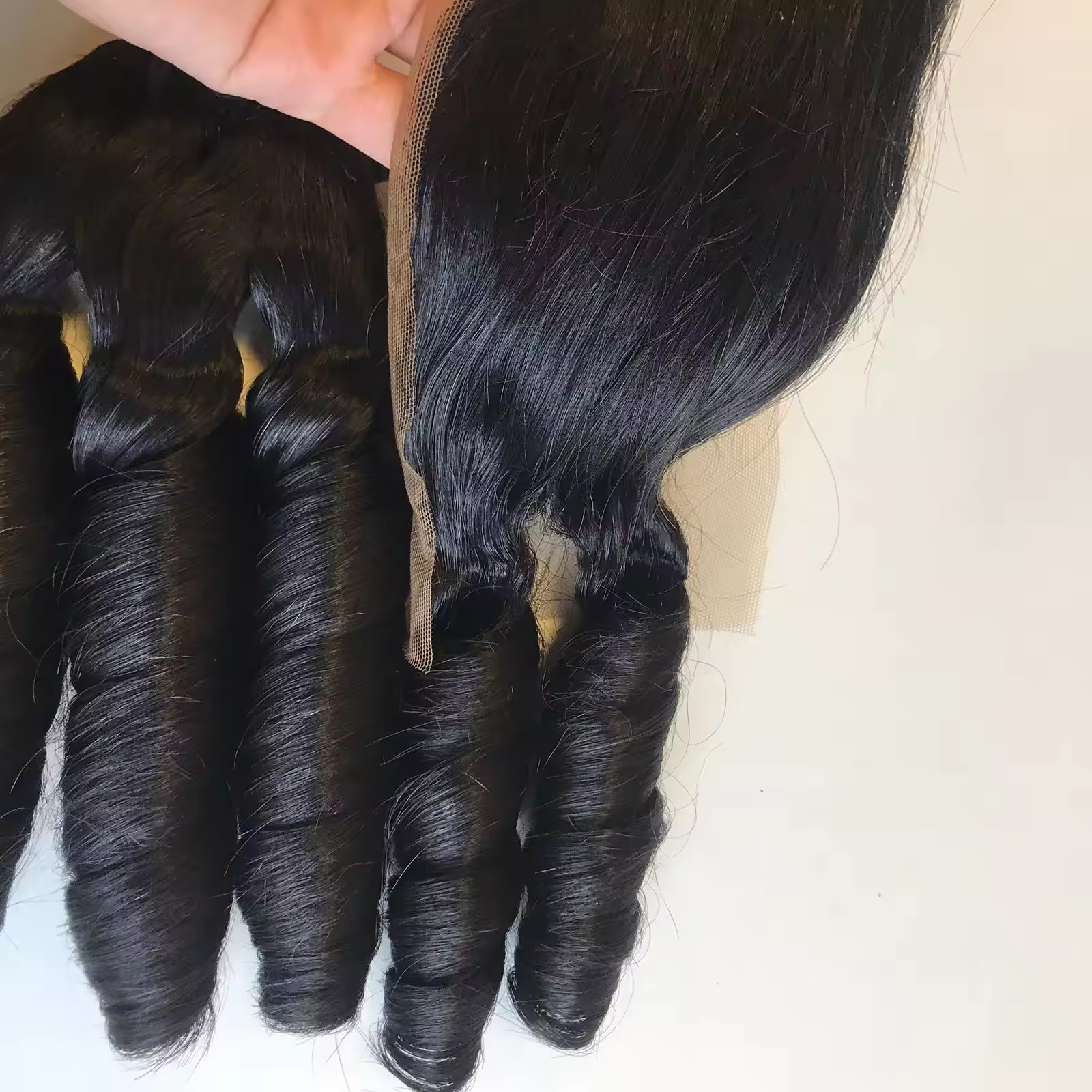 Burlap мешок bouncy curly frontal lace for black vietnam remy human hair