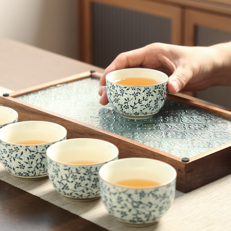 Liliang tetera conjunto de té de gran estilo japonés bandeja de té de cerámica taza de té Mesa hogar gran capacidad 1200 ml