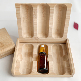 Solid Wood Essential Oil Storage Box, Creative and Environmentally Friendly Bamboo Packaging Box, Essential Oil and Mugwort Soap Custom Gift Box, Bamboo Weaving Customization