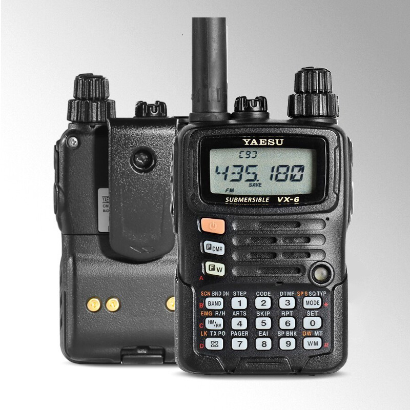 YAESU Yaizhou VX-6R UV de doble banda impermeable walkie-talkie de mano