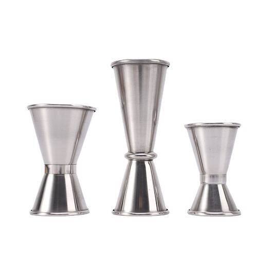 Bar Soul Stainless Steel Wine Measurer Mixing Cup Ounce Cup Cocktail Measuring Cup with Scale Mixing Set