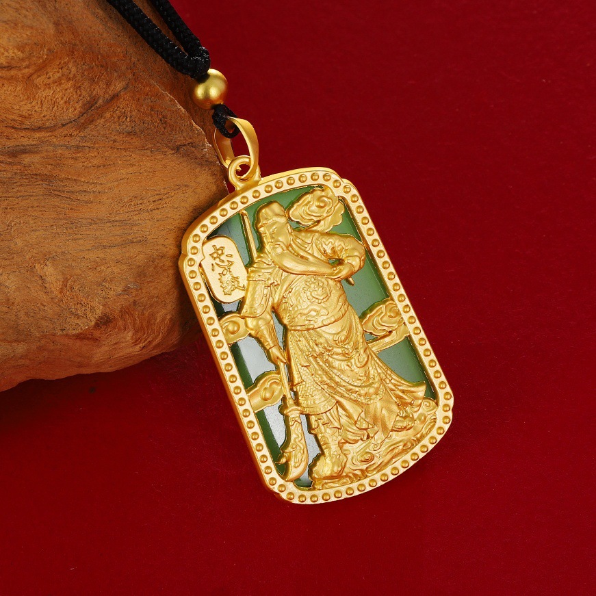 Tieguanyin tea, high-end pendant, square protective amulet