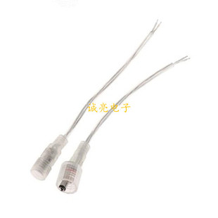 DC5521 connection line DC male and female docking transparent waterproof line LED light bar power cord 2 core 5.5*2.1