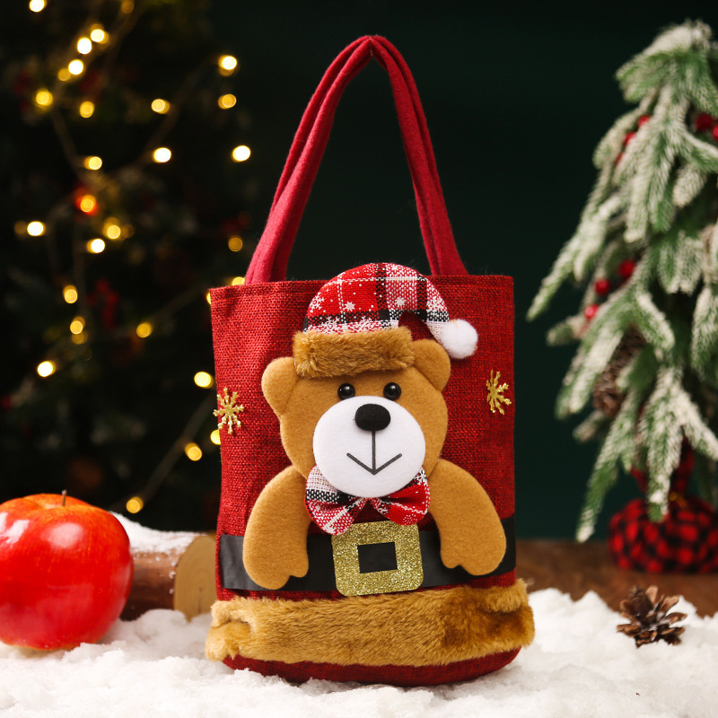 クリスマス装飾リンゴ袋子供プレゼント袋キャンディー袋平安夜束ポケット手提げ袋プレゼント袋卸売り|undefined