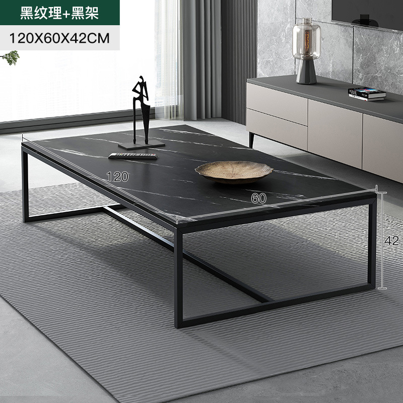 Mesa de té de hierro forjado sala de estar doméstica simple moderna pequeña sala de alquiler de mesa de té oficina 2023 nuevo lujo ligero