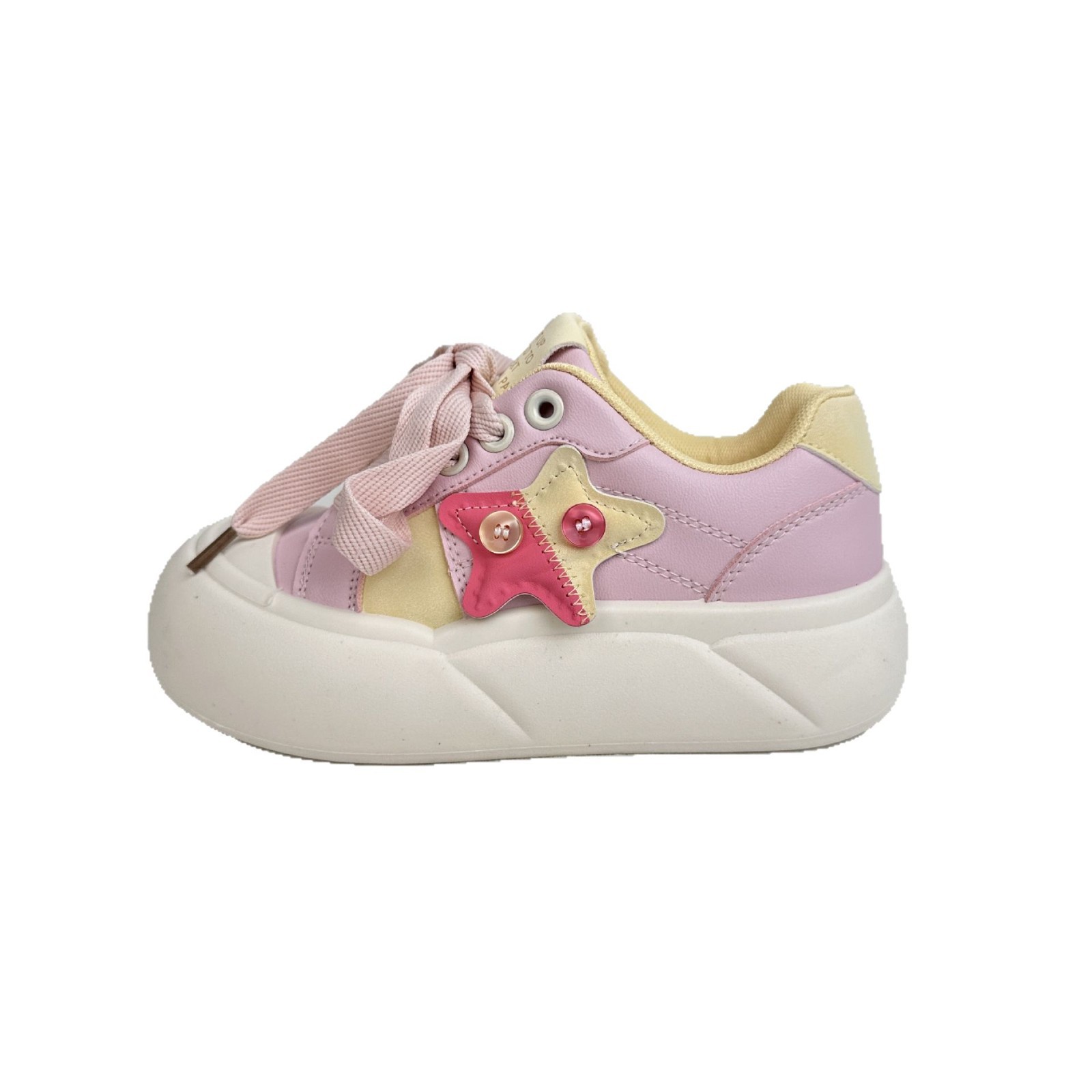 Far Wave 2025 zapatos de punta grande de suela gruesa estudiante primavera nuevos zapatos de lona coreanos de todo fósforo zapatos casuales de mujer image 6