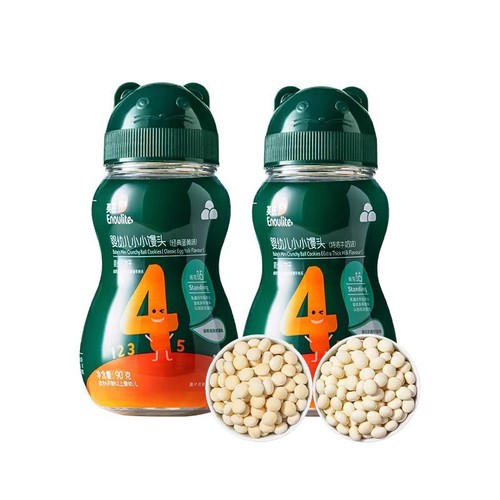 Ying's Little Steamed Buns Easy-to-eat British-style Little Steamed Buns Egg Crispy Ying's Yige Snacks Baby Milk Beans 90g