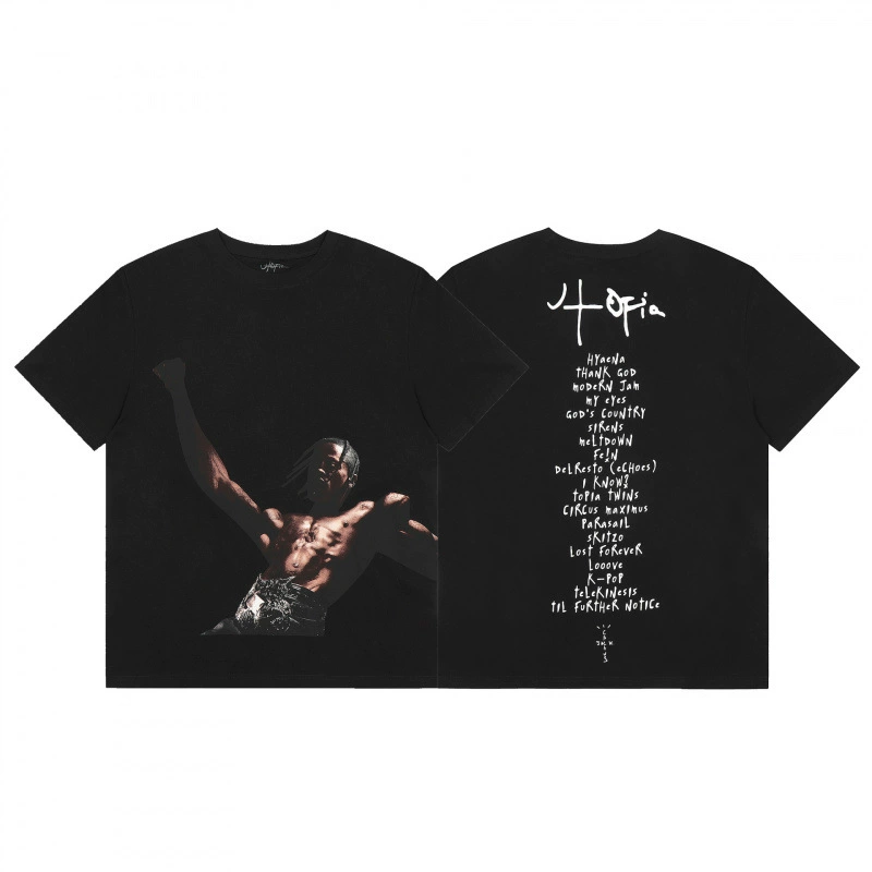 Travis Scott Cactus Jack Модная физиономия Роза стела рисунок повседневная футболка с коротким рукавом