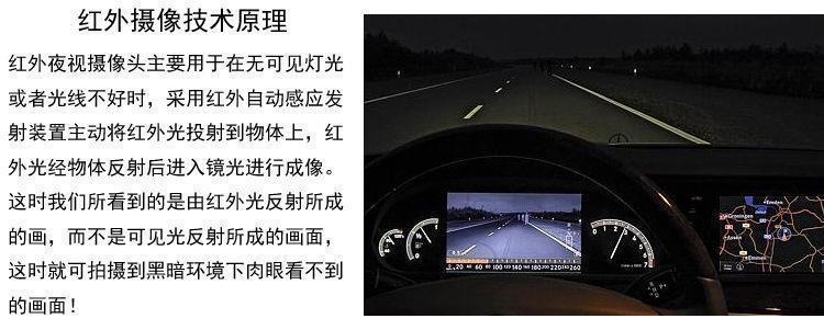 Infrared Perforated Reversing Camera Hd Waterproof Infrared Night Vision Car Camera