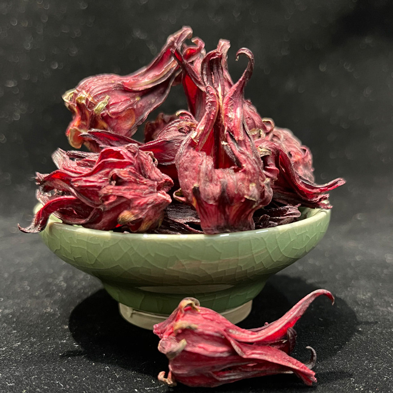 洛神花批发 云南玫瑰茄整朵 碎条玫瑰花茶 洛神花粉新货产地工厂