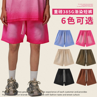 2024 Summer Heavy Washing Old Spray Dye Brand Couple Straight Pants American vintage Casual Pants