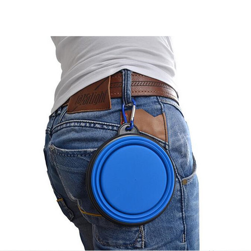 Pet Dog Folding Bowl Outdoor Water Bowl Portable Dog Bowl Outdoor Drinking Bowl Travel Supplies Drinking Bowl Food Bowl