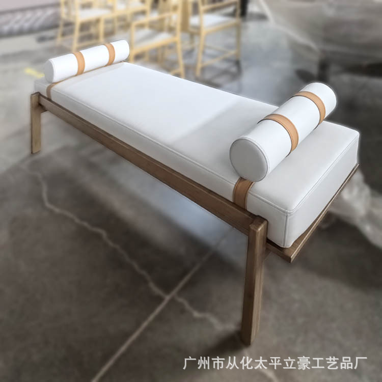 立豪竹家具厂加工定制竹制床尾凳竹长凳竹美人榻竹木凳床榻凳订制