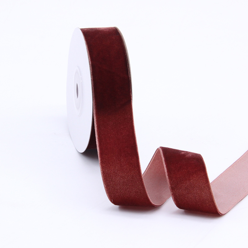 2.5cm 커피 색상 5야드/롤