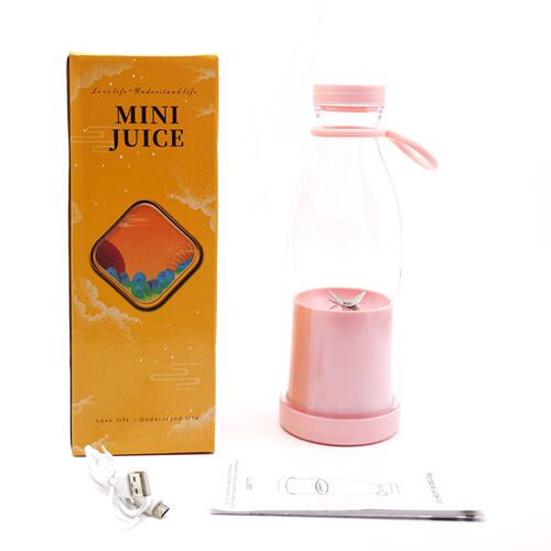 Cross-border USB wine bottle juice cup outdoor 6-leaf blade bottle juicer portable student electric milk cup