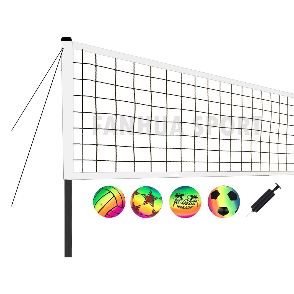 Factory new hot selling beach volleyball net rack suit outdoor portable badminton football Net rack game suit