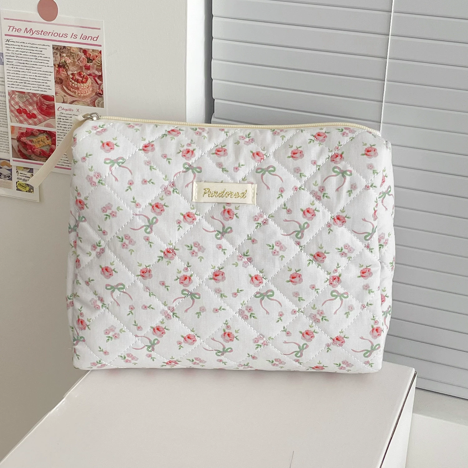 Свежая милая косметичка для путешествий, портативная вместительная organizer bag