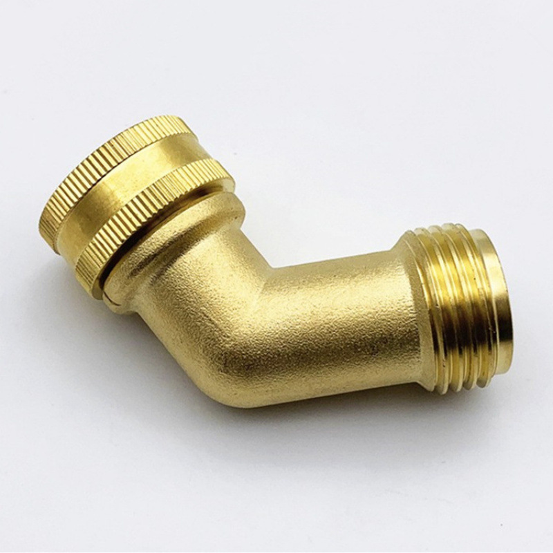 亚马逊园林全铜弯角接头美式花园软管弯角球阀弯管接头130度弯通
