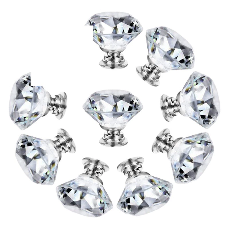 Дверца шкафа, хрустальная ручка, ручка ящика из алюминиевого сплава, шкаф с одним отверстием, французская мебель, фурнитура Вэньчжоу, пластик