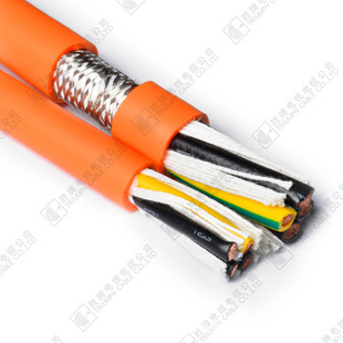 Cable for Medium and Low Voltage Frequency Converters, Ac Servo Systems, 2 Cores, 4 Square Meters, Available in Stock, Orange Outer Cover