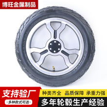 12寸电动四轮车代步车铝合金轮毂安装12 1/2x2 1/4充气胎厂家批发