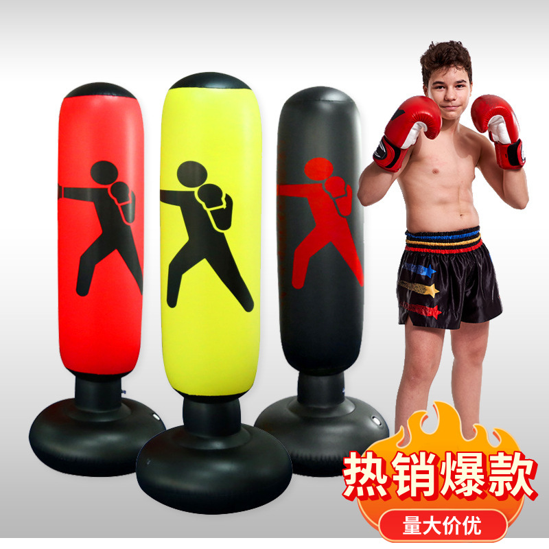 PVC boxing column boxing target boxing sandbag adult children taekwondo thickened inflatable fitness tumbler home present