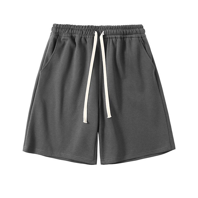 Sommershorts in Übergröße, einfarbig, atmungsaktives Nylonmischgewebe, bequemer elastischer Bund, verschiedene Farben, Herrenbekleidung_voghion.com
