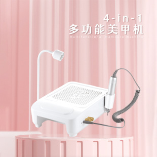 Cross-border spot multifunctional four-in-one nail lamp nail polishing powder desktop vacuum cleaner phototherapy lamp spot