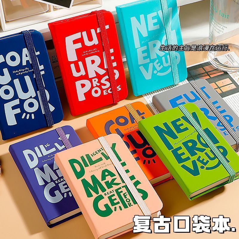 American A7 Mini Notebook Small Portable Small Notepad Flap Pocket Pants Notebook High-Value Retro Notebook