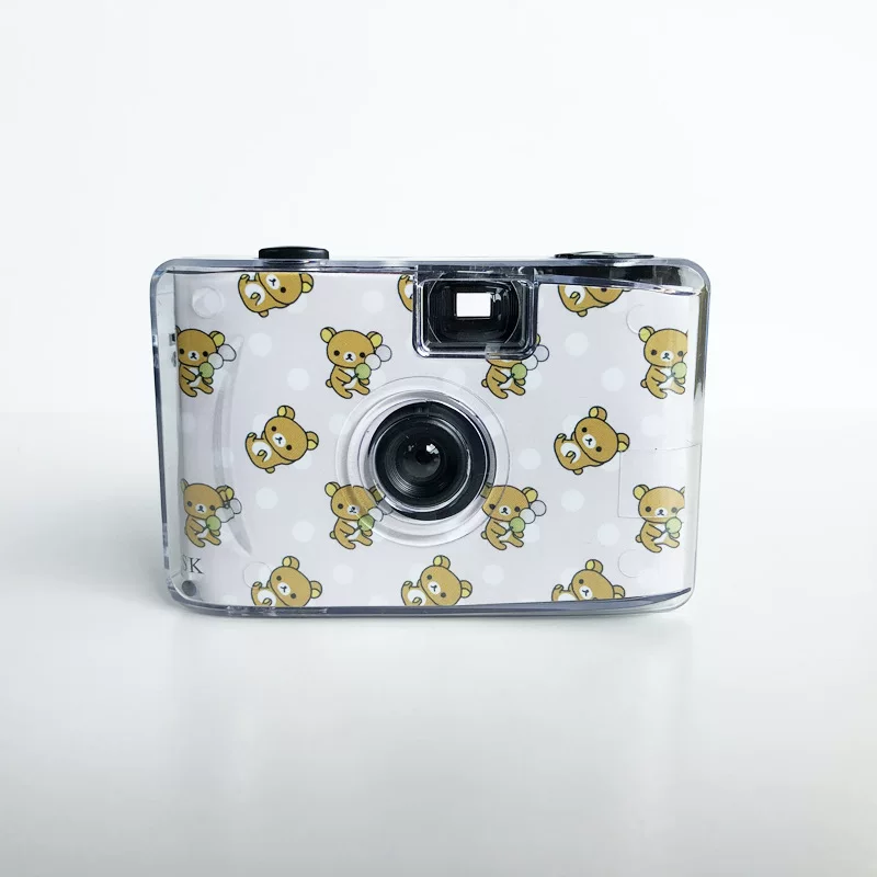 Ретро-камера, мультяшный дизайн с маленькими медвежатами, подарок на день рождения