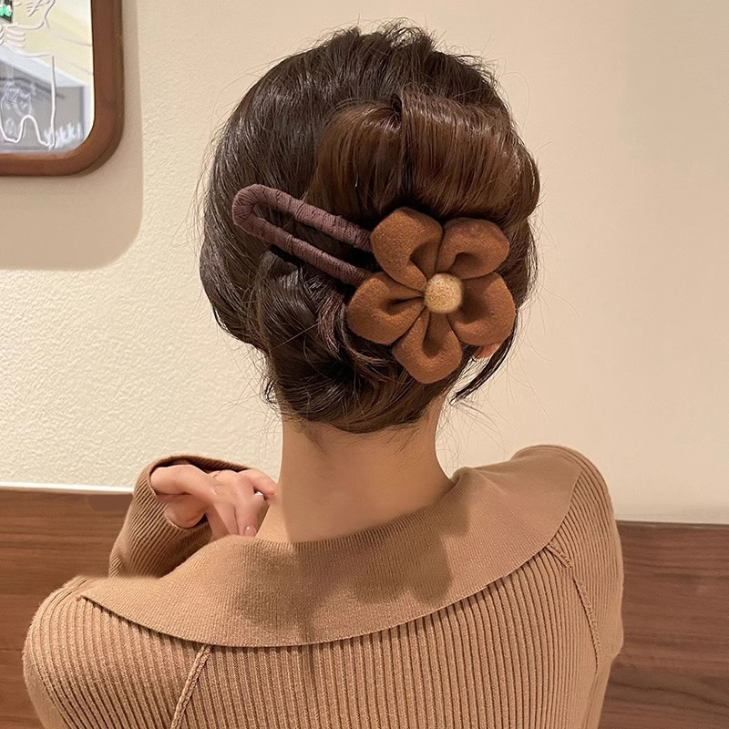 Gran arco clip de cabello de alta sensación clip de boca de pato nuevo clip de cabeza de mujer temperamento clip de tiburón clip de cabello